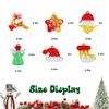 60PCS Christmas Pop Keychain PartyFavors Pop Push Fidget Toys Fidget Keychain for Kids Pop Toys Bubble Wrap Pop Toys Anxiety Stress Reliever for Kids Adults