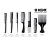 Kent SPC86 Hair Comb, Salon-Style, Pick and Barber Comb for Curly Hair and Afro Parting, Hair Care Comb for Thick Hair, Professional Quality, Rubberized Finish, 220 mm, Black, Unisex