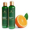 Tree of Life Beauty Vitamin C Brightening Duo, Facial Toner for Minimizing Pores & Facial Cleanser for Gentle Deep Cleaning with Organic Aloe, Clean Dermatologist-Tested Skin Care, 2 X 4 Fl Oz