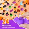 JDSTY 24Pcs Halloween Mochi Squishy Toys Stress Relief Squishies for Kids Girls Boys Halloween Party Favors Halloween Treat Bags Gifts
