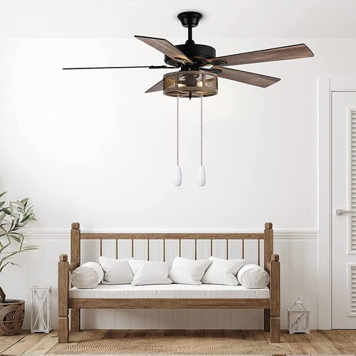 Ceiling Fan Chain Pulls Decorative Extension 12 Inches White Color Wooden Pull Chain Fan Pulls Set Ornaments for Ceiling Light Lamp Fan Chain 4 Pcs (Nickel)