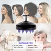 TADA BEAUTY Scalp Massager Hair Shampoo Brush Shower Scalp Scrubber l Head Massager for Hair Growth for Women, Men and Kids (Black & Purple)