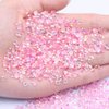 1000Pcs Transparent AB Flat Back Nail Art Rhinestones Mixed Sizes 2/3/4/5/6mm Crystals Gems For DIY Nail And Crafts Decorations (04T Light Pink AB)