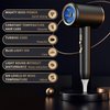 Preshwous Ionic Blow Dryer, Blow Dryer with Diffuser & Concentrator & Comb Nozzle, 1875W Turbo Ultra-Quiet Hair Dryer with 2 Heat & 3 Speed, Fast Heat-UP Compact Hair Dryer for Home Travel