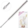 PANA 3/32" Cuticle Clean Nail Carbide Bit for Professional, Nail Salon, Nail Trimmer, Under Nail Cleaner, Electric Drill Machine, Manicure Tools (Silver-Snake Head, Medium)