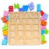Wooden Number Puzzle Toys, ABC Letter & Number Puzzle for Toddlers 1 2 3 Year Old, Preschool Learning Toys for Kids, Educational Name Puzzle Gift for Boys and Girls (Number Puzzle)