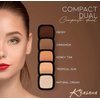 Khasana Pressed Powder, Dual Wet & Dry Foundation, Vitamin E & C Infused, Apply Wet for Maximum Coverage or Dry for Finishing, Matte Poreless, Setting Makeup, Flawless Finish, Shine Free #9 Tropical