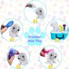 TEUVO Pet Care Play Set Doctor Kit for Kids, 16 Pcs Doctor Pretend Play Vet Dog Grooming Toys Puppy Dog Carrier Feeding Dog Backpack Gifts for Girls Boys 3-7 Years Old