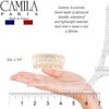 Camila Paris CP3526 French Small Hair Clips for Women Thick Hair for Long Curly Wavy Hair, Girls Hair Claw Clip, Durable Styling Big Claw Clip for Thick Hair, Strong Hold No Slip Grip, Made in France