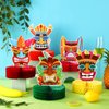 9 Pcs Tiki Hawaiian Luau Honeycomb Centerpiece Summer Tropical Party Decorations Tiki Luau Party Decorations Centerpiece Luau Double Side Table Toppers for Hawaii Birthday Beach Supplies