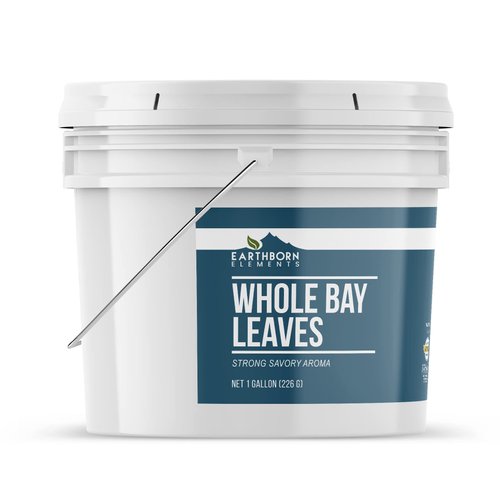 Earthborn Elements Whole Bay Leaves 1 Gallon Bucket, Savory, Bulk Size