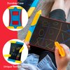 Boogie Board Scribble n’ Play Reusable Kids’ Drawing Board Includes LCD Doodle Board with Color Burst, Easy Erase Button, 4 Texture Drawing Styluses for Kids Ages 4+