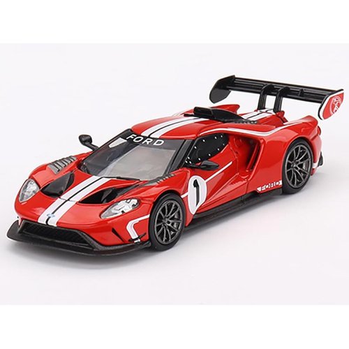 GT MK II #1 Rosso Alpha Red with White Stripes Limited Edition to 2760 Pieces Worldwide 1/64 Diecast Model Car by True Scale Miniatures MGT00603