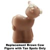 Replacement Part for Fisher-Price Little People Nativity Set - DPX53 ~ Brown Cow with Tan Spots ~ Works with Many Sets