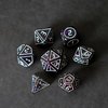 FanRoll by Metallic Dice Games 16mm Resin Poly DND Dice Set: Framed Void, Role Playing Game Dice for Dungeons and Dragons