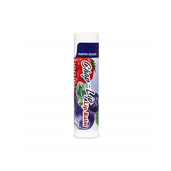 Chap-Lip Lip Balm Three Pack (.15 Ounce Each) for Cold sores, Dry chapped Lips, and Fever blisters. (Berries)