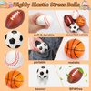 16 PCS Stress Balls Foam Bouncy Balls Stress Relief Pinata Filler Goodie Bag Stuffers Card Basketball Football Party Favors for 4-8 8-12 Treasure Box Toddler Bulk Toys Gifts Classroom Kids Prizes