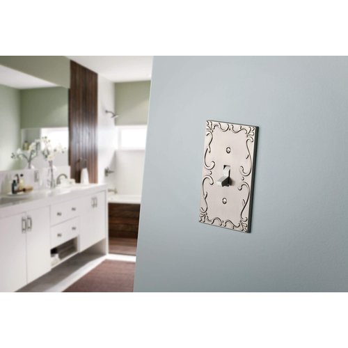 Franklin Brass W35078-SN-C Classic Lace Triple Switch Wall Plate/Switch Plate/Cover, Satin Nickel