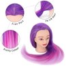 Mannequin Head with Hair, Beauty Star Doll Head for Hair Styling, 29.5" Long Syntheic Hair Cosmetology Hairdressing Training Practice Manikin Head with Clamp Stand and Braiding Kit for Girls