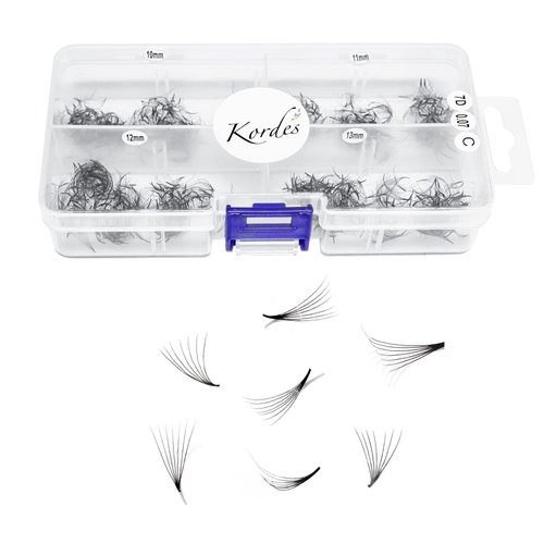 Kordes Lash Clusters – 1000pcs Lash Extension Kit – 5D Volume C Curl Lash Clusters – Handmade and...