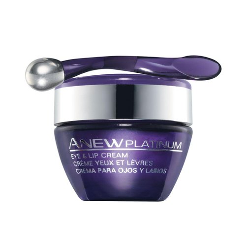 Avon Anew Platinum Eye & Lip Cream 15ml - 0.5oz | Dual-Tip Applicator for Cool & Refreshing Application | Reduces Wrinkles | Fragrance-Free
