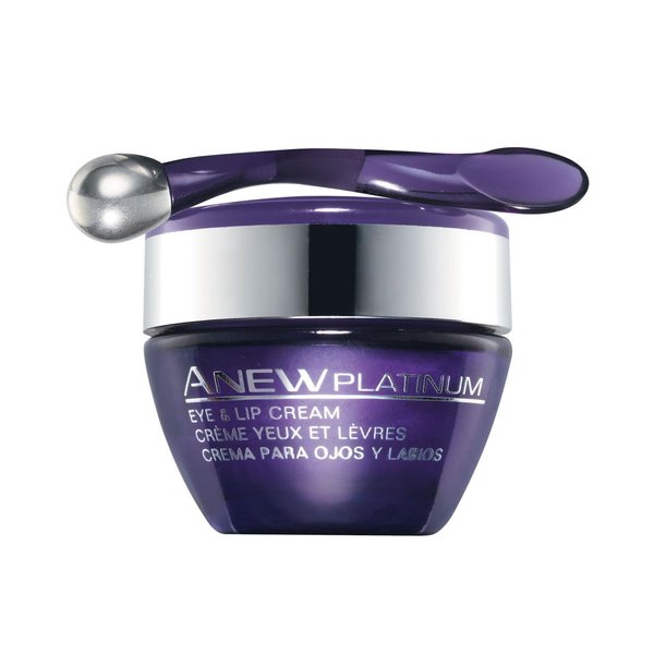 Avon Anew Platinum Eye & Lip Cream 15ml - 0.5oz | Dual-Tip Applicator for Cool & Refreshing Application | Reduces Wrinkles | Fragrance-Free