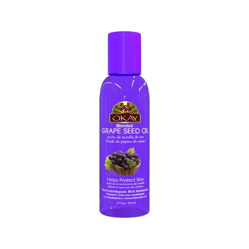 OKAY GRAPE SEED OIL for HAIR and SKIN Paraben FREE 2oz / 59ml
