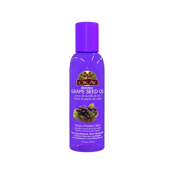 OKAY GRAPE SEED OIL for HAIR and SKIN Paraben FREE 2oz / 59ml