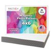 Magtech Magnetic Photo Pocket Picture Frame, White, Holds 4 x 6 Inches Photos, 25 Pack (14625)