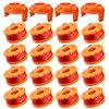 Eventronic 20 Pack WA0010 Trimmer String Compatible with Worx Weed Eater, 0.065" Autofeed Replacement Spool Trimmer Line for Worx Weed Eater (16 Line Spools + 4 Cap)