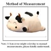 WUYU Cow Plush Pillow, Adorable Stuffed Animal Plush Toy, Soft Cow Hugging Pillow for Kids Boys Girls (Squinting,13.7in)