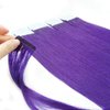 Yotty Hair Extensions Tape in Seamless Skin Weft Remy Human Hair (20Inch 20Pcs 50Gram, Purple)