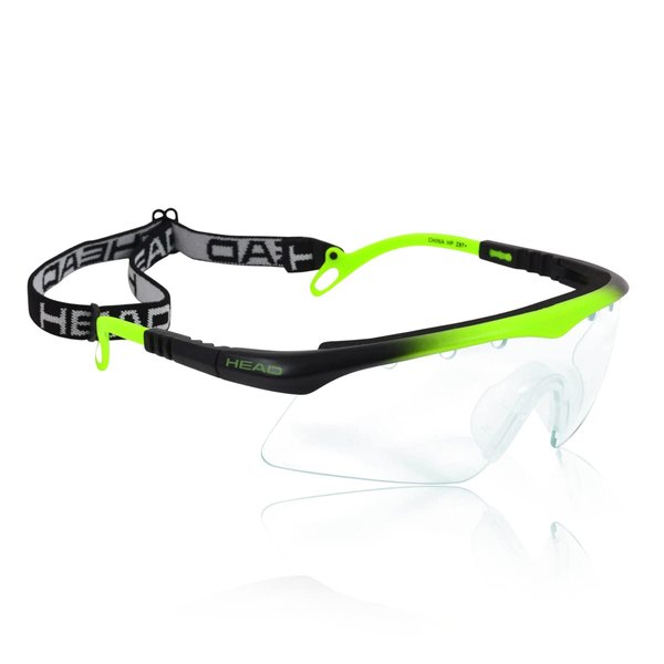 HEAD Racquetball Goggles - Powerzone Shield Anti Fog and Scratch Resistant Protective Eyewear w/Adjustable Strap