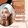 Turmeric & Honey Luxury Handmade Bar Soap for Face & Body. Gentle Cleansing, Soothing, Moisturizing & Nourishing - Shea Butter & Natural Oils. Cold Process. Vegan. For All Skin Types.5.0 Oz.
