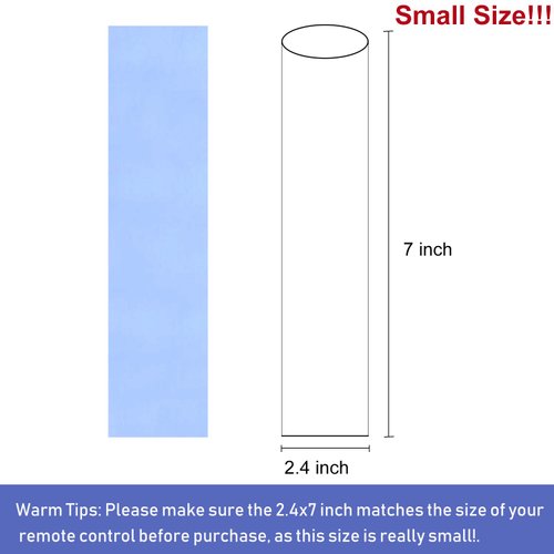 Small Shrink Wrap Bags for TV Remote Control, 2.4x7 Inches Clear PVC Heat Shrink Universal Protective Film,Dustproof and Waterproof Protective Case Cover for Air Condition Video TV Remote,100 PCS