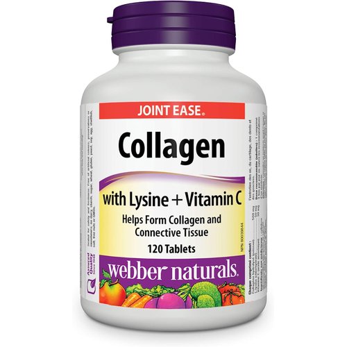 Webber Naturals Collagen with Lysine + Vitamin C, 120 tablets