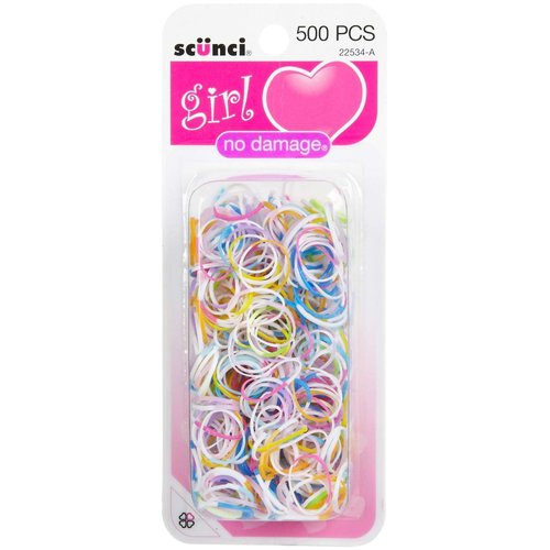 Scunci Girl No Damage Polyband Elastics 500 ea
