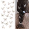 20pcs Butterfly Hair Clips, Cubaco Hair Clips for Girls, Small Hair Claw Clips for Women, Cute Y2K Accessories Clear White Hair Clips Mini