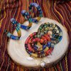 3 Pcs Spriral Lock Hair Tie dreadlock hair tie set dreadlock accessories for women and men dreadlocks ponytail holder Dread hair ties for braids thick curly hair (16 inches, Colorful)