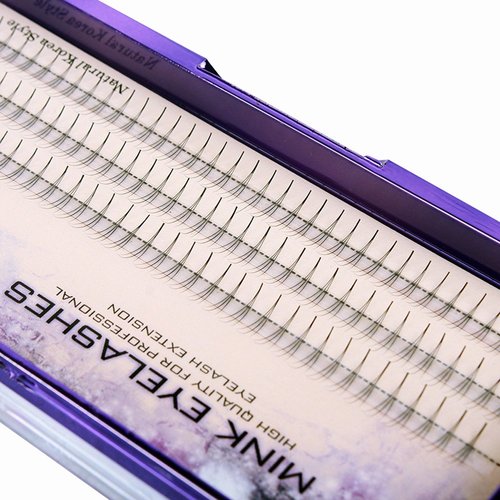 Scala 3 Roots Soft Black C Curl 0.07mm 105pcs Individual Mink False Eyelashes Cluster Fake Lashes Individual False Lashes (8mm)