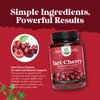 Advanced Tart Cherry Extract Capsules - Extra Strength 750mg Per Serving Equivalent Tart Cherry Capsules Uric Acid Cleanse and Joint Support Supplement - Muscle Recovery Supplement 120 Count