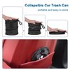 Kincown Car Trash Can, 2 Packs Mini Collapsible Pop-up Car Garbage Can, Waterproof Hanging Car Trash Bag with Velcro, Car Trash Bin, Black