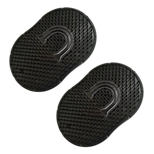 Soft 'N Style 2 Packs Pocket Palm Combs, Shampoo Comb, Massager Hair Brush Comb, Scalp Massager Brush Comb, Wave Brush, Palm Hair Brush (Black)