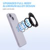Rimyam Magnetic Phone Ring Holder for MagSafe Removable Finger Ring Grip Kickstand Cellphone Stand Mag Safe Accessories for iPhone16/15/14/13/12 Series Black