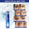 5% Caffeine Eye Serum Anti Aging, Eye Serum with Acid Niacinamide peptides for Puffy Eye Bags Fine Lines Dark Circles Wrinkles, Under Eye Cream with 360° Eye Roller Massage Ball for Men& Women