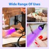 AORAEM LED Nail Lamp 5W LED Light for Nails Quicky-Dry LED Nail Lamp with Phone Holder Gooseneck U V Nail light Nail Dryer for Gel Polish with Portable Curing Lamp for Professional Home DIY Salon