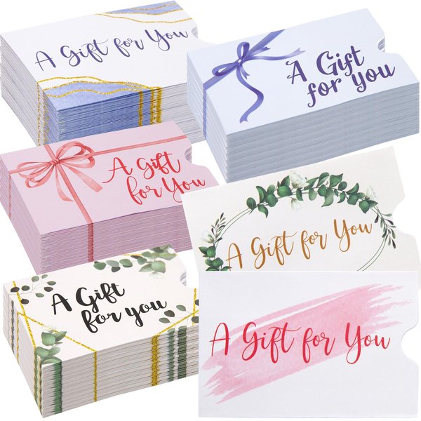 300 Pack Gift Card Sleeves Credit Card Protector Hotel Key Card Holders Mini Business Card Envelopes