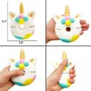 YOAUSHY 6 Pcs Squishies Toy Jumbo Slow Rising Horse,Cake, Donut,Panda,Spoon Cat Set for Kids Party Favors Stress Relief Toys