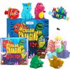 Color Changing No Hole Bath Toys for Toddlers Kids, Color Change Rubber Animal Toys with Bath Book & Drying Bag, Mermaid Bath Toys Water Toys Floating Fish Toys Dinosaur Toys for Bathtub Pool