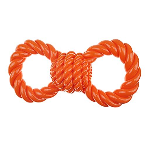 212 Main TPR Tug Rope Dog Toy Figure 8 Orange